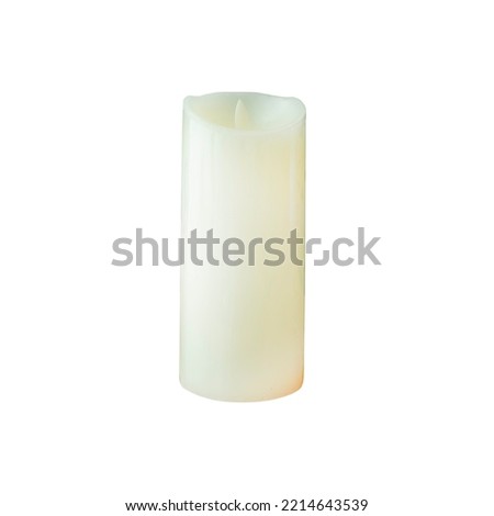 White candles fake candles pierced candles on halawan White background playing with the elements in the picture Halloween banner