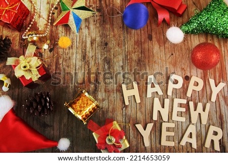 merry christmas and happy new year theme design for picture frame background