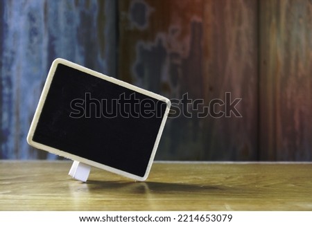 A blank blackboard for text