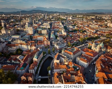 City of Ljubljana in Slovenia