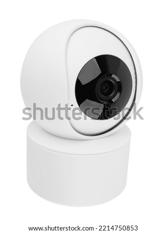 Camera television isolated on a white background
