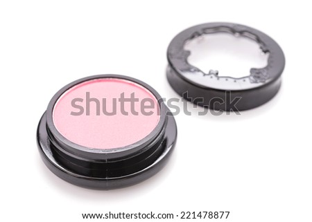 Cosmetic makeup isolated on white
