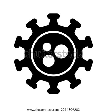 Virus icon. sign for mobile concept and web design. vector illustration