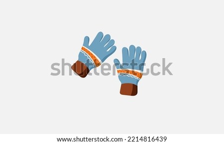 Winter Glove vector logo design