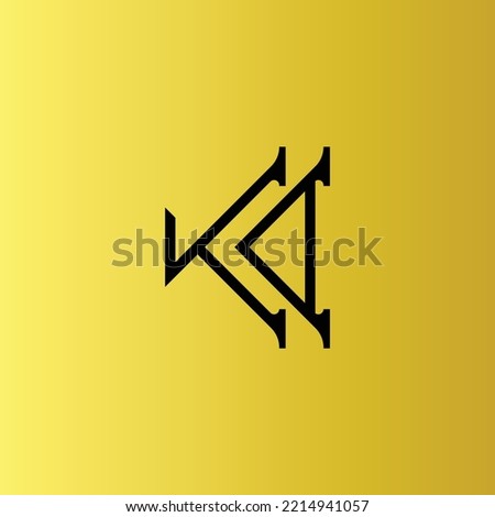 KA luxury logo design for multiple use 