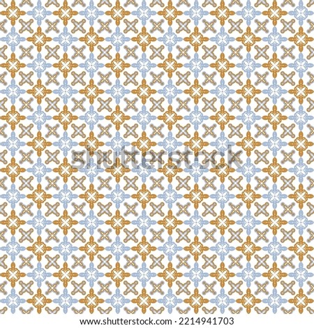 seamless pattern with pretty ornament design
