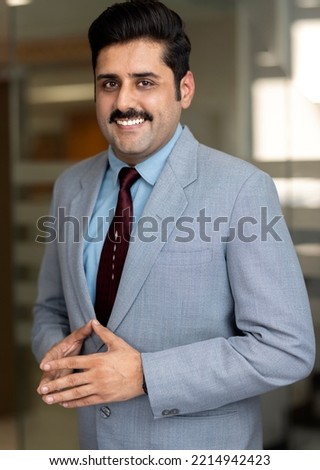 Portrait of mature business men wearing suit.