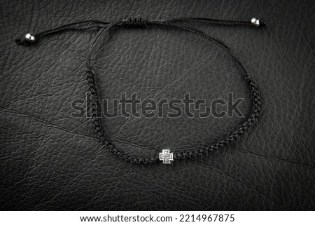 image of bracelet leather background 