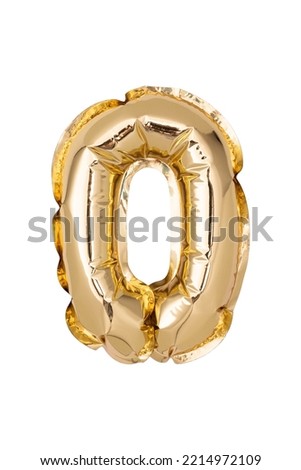 Gold foil balloons numeral 2023. Happy new year holiday. Numbers and golden decoration holiday isolated on white background. Full Depth of field. 