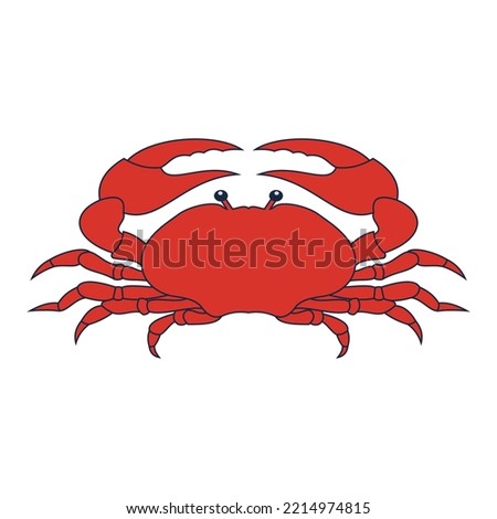 crab vector illustration design icon logo template