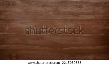 Old brown wood texture background of tabletop seamless. Wooden plank vintage dark of table top view and board nature pattern are surface grain hardwood floor rustic. Design decorative laminate wall.