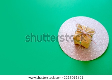 Christmas card designed with gift box
