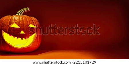 Halloween Pumpkin photographed in Studio