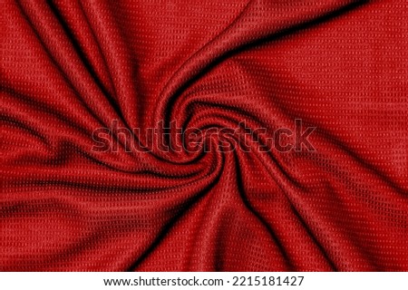 Red football, basketball, volleyball, hockey, rugby, lacrosse and handball jersey clothing fabric texture sports wear background