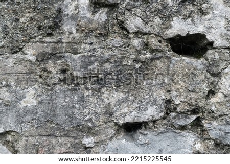 stone wall background texture gray day large