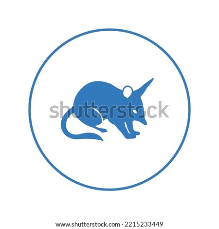 Australian animal bandicoot bilby icon | Circle version icon |