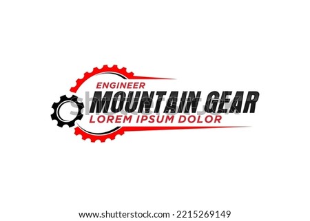 Cog gear automotive factory engineering logo design 