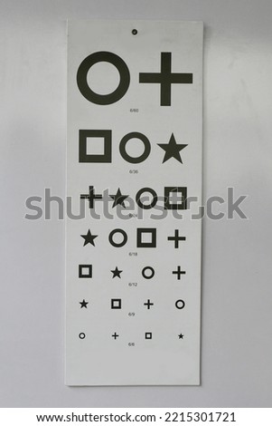 Real Eye checking chart. Eye chart. 
Eye Test Chart. Eye Care Test.