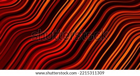 Dark Red, Yellow vector texture with curves. Colorful illustration with curved lines. Pattern for websites, landing pages.