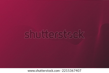 Abstract background with burgundy and black gradient colored offset curvy lines. Suitable for cover, card, backdrop, editable template, wallpaper, and banner. Royalty-Free Stock Photo #2215367407