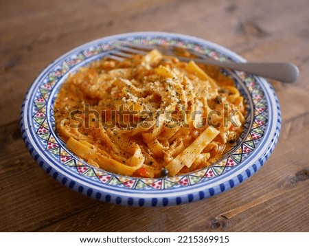 Pasta with Soy Milk Tomato Sauce