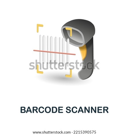 Barcode Scanner icon. 3d illustration from black friday collection. Creative Barcode Scanner 3d icon for web design, templates, infographics and more