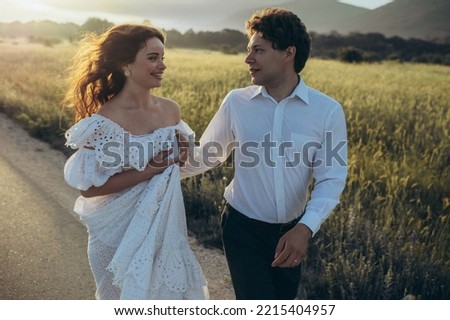 Happy couple. Wedding photo. Couple in love. Bride and groom. High quality photo