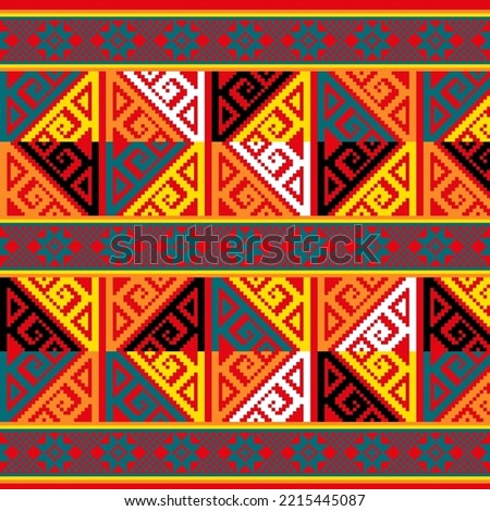 This pattern design inspired from Lao Khrang (Original from central of Thailand) and apply to design in the pillow.