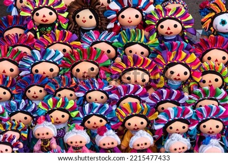 Typical handmade doll from Amealco in Queretaro Mexico. The doll's name is Lele which means baby in the Otomi dialect.