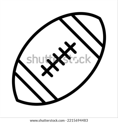 Rugby, American Football Icon Logo Design Vector Template Illustration Sign And Symbol Pixels Perfect