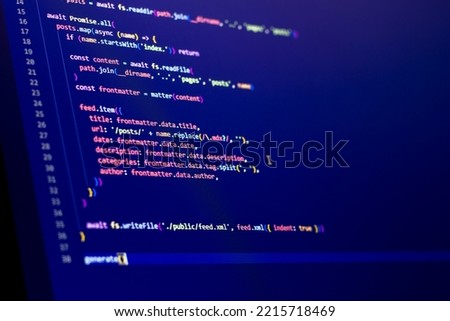 javascript Code background. color coding on screen
