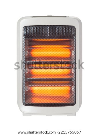 Halogen light heater isolated on a white background Royalty-Free Stock Photo #2215755057