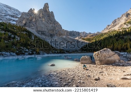 
pictures of a lake in the Italian mountains