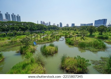 Benchakitti Park is a garden in the center of Bangkok