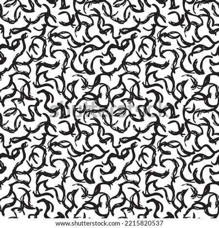 Vector Seamless Hand Drawn Scribble Pattern. Minimal Artistic Sketch Endless Print. Collection of Simple Graphic Doodle Elements Designs for Textile,  Wallpaper , Backgrounds. 