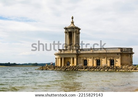 Rutland Water, England. Normanton Church England, United Kingdom Royalty-Free Stock Photo #2215829143