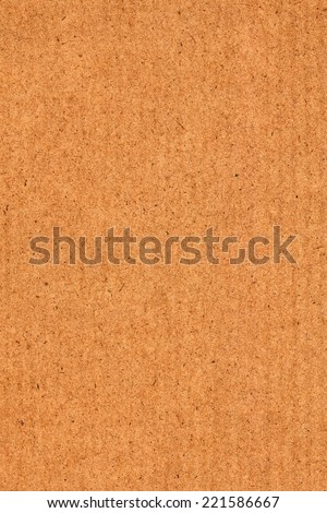 Photograph of Brown striped Recycle Kraft Paper, extra coarse grain grunge texture sample.