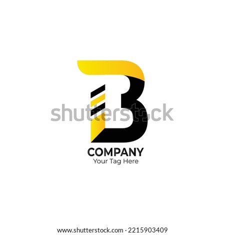 B Letter Logo Design Vector Template