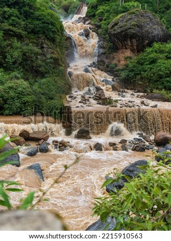 Jinsha River Waterfall in West Sichuan