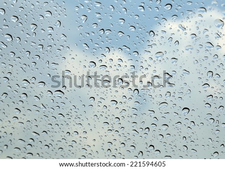 sky and raindrop