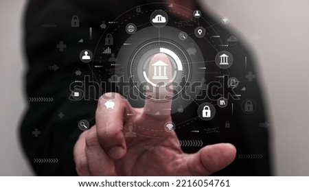 online banking concept modern finance digital finance Electronic banking and financial transactions with modern technology Royalty-Free Stock Photo #2216054761