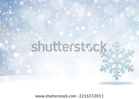Abstract Background Winter Snowflakes. Holiday. Christmas card.