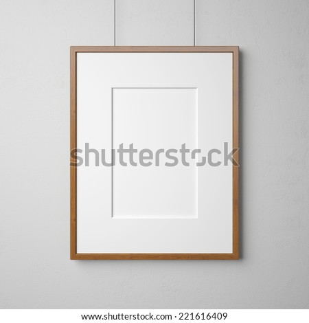 Blank picture on the wall