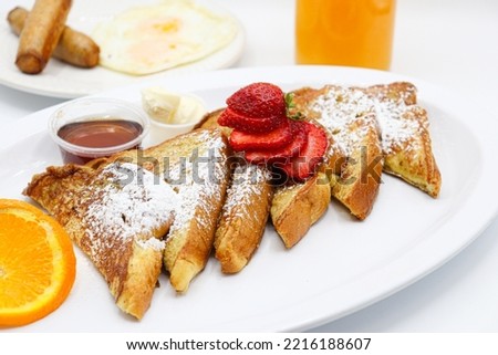 Good Morning! A clear and bright breakfast image staged on a white background. 