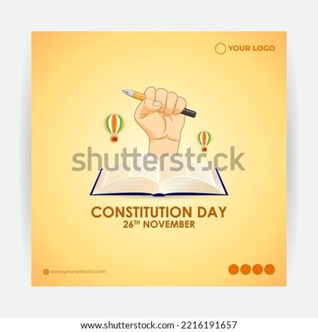 vector illustration for Indian constitution day Royalty-Free Stock Photo #2216191657