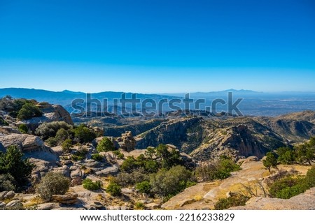 An overlooking view of Tucson, Arizona Royalty-Free Stock Photo #2216233829