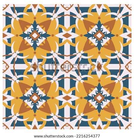 concept of seamless pattern symmetric shapes vector illustration