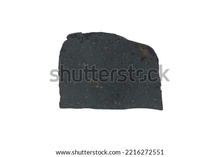 A piece of Northwest Africa 869 L chondrite meteorite stone isolated on white background.