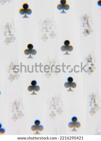 Abstract playing card kaleidoscope pattern
