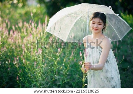fashion girl in the garden